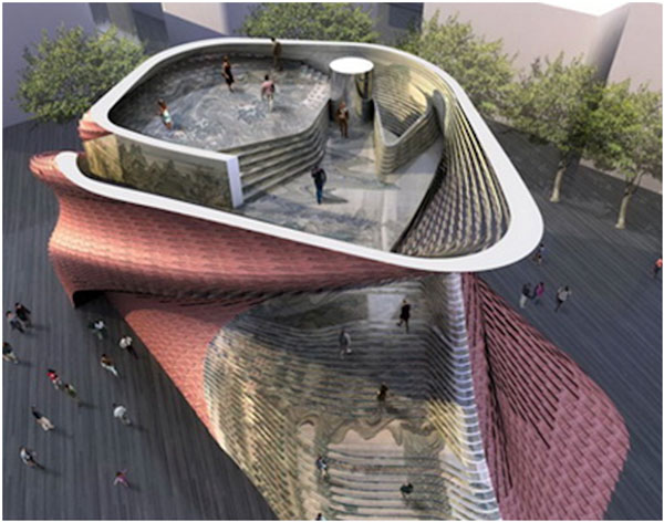 Pavilhão Shitang vista superior - Vanke | Projeto Arquitetônico para Expo Milão 2015