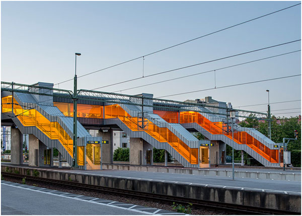 Skyttelbron, Shuttle Bridge, Lund, Suécia 