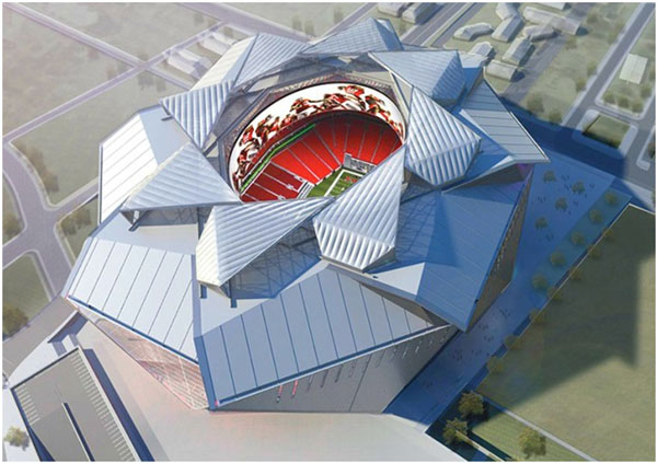 Estádio com Design Futurístico