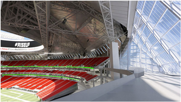 Estádio com Design Futurístico