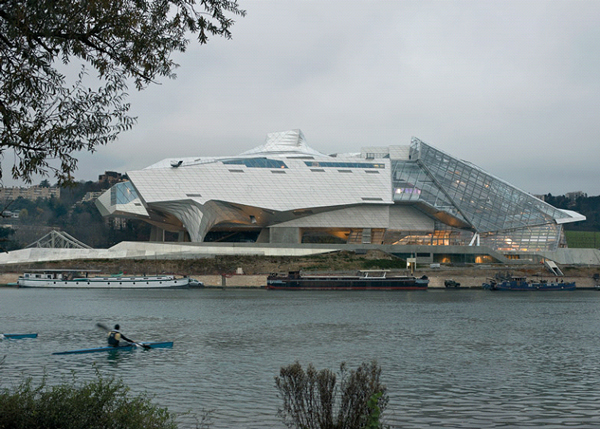 Arquitetura do novo museu de história natural de Lyon 