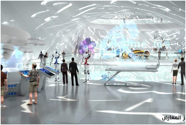 Projeto da Parte Interna do Museu do Futuro em Duba |Instituto Bramante 