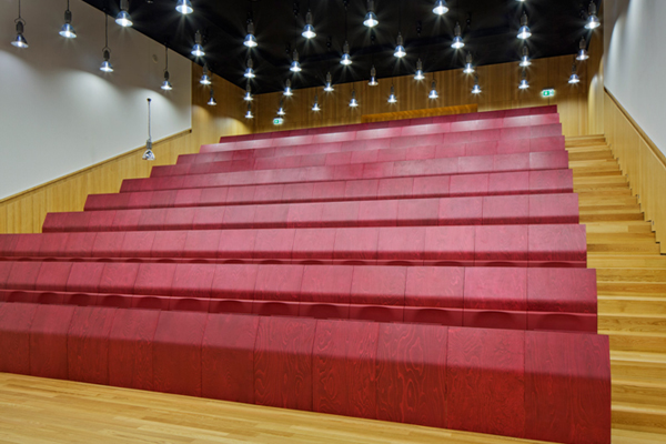 sala de aula acústica universidade de Luxemburgo