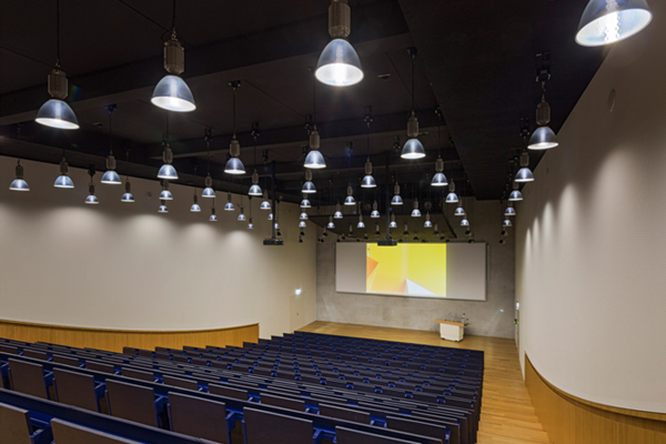 Sala de aula na universidade de Luxemburgo