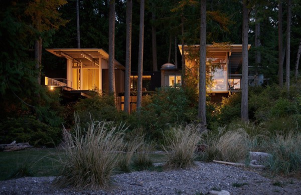 Casa no lago do arquiteto Jim Olson