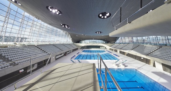 Centro aquático projetado para as Olimpíadas de Londres em 2012